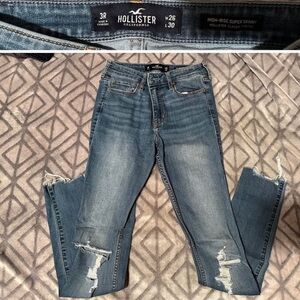 Hollister High Rise Blue Jeans